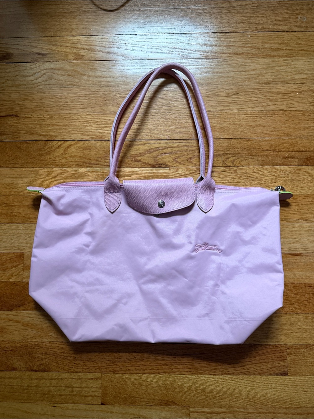 Large Longchamp Light Pink on Pink Le Pliage Tote - HARD TO FIND
